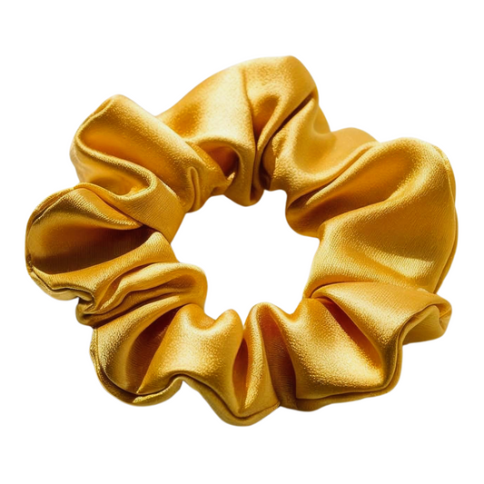Chouchou en satin doré